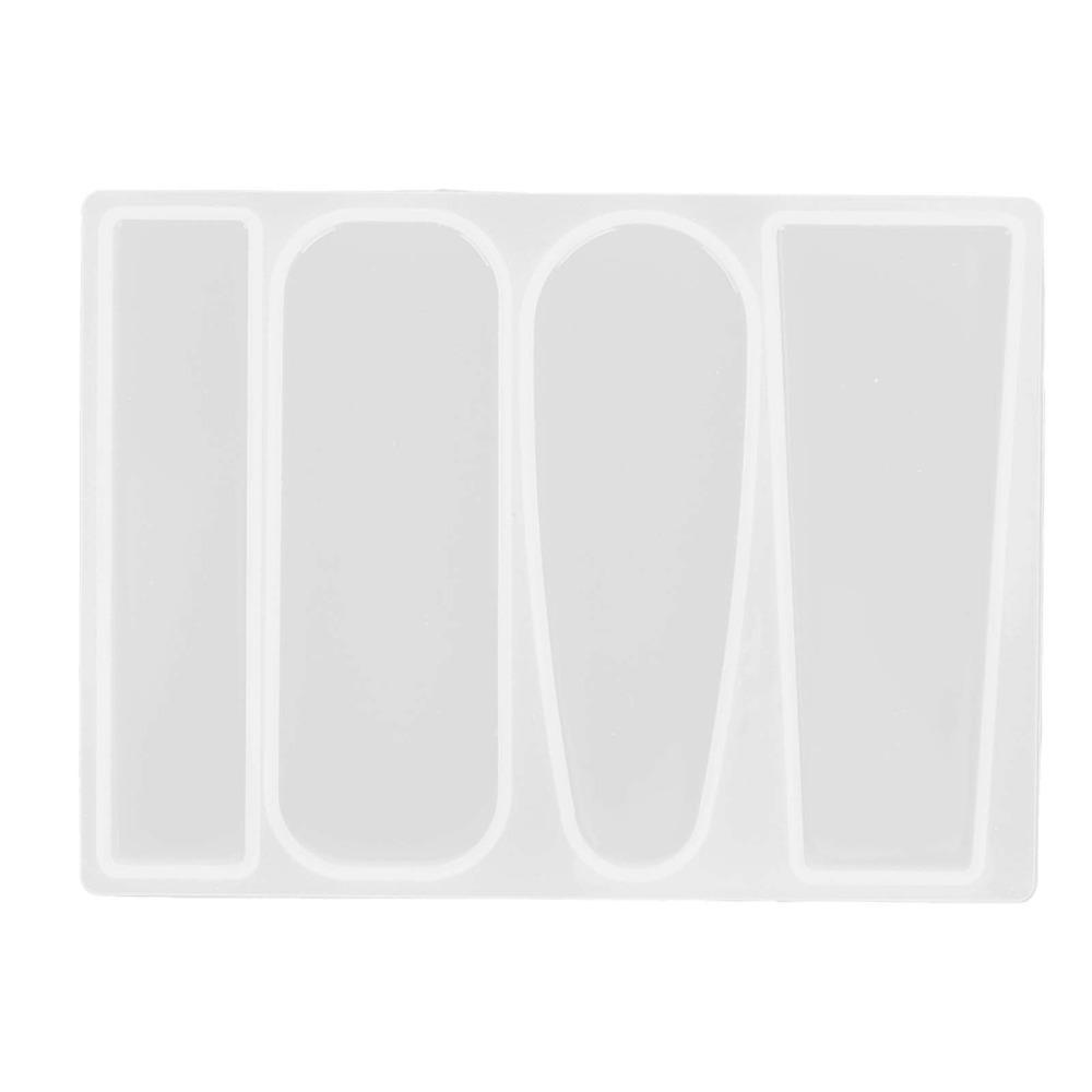 2pcs Oval Rectangle Silicone Mold Triangle Teardrop Hair Clip Molds  Hair Accessory Making Model A
