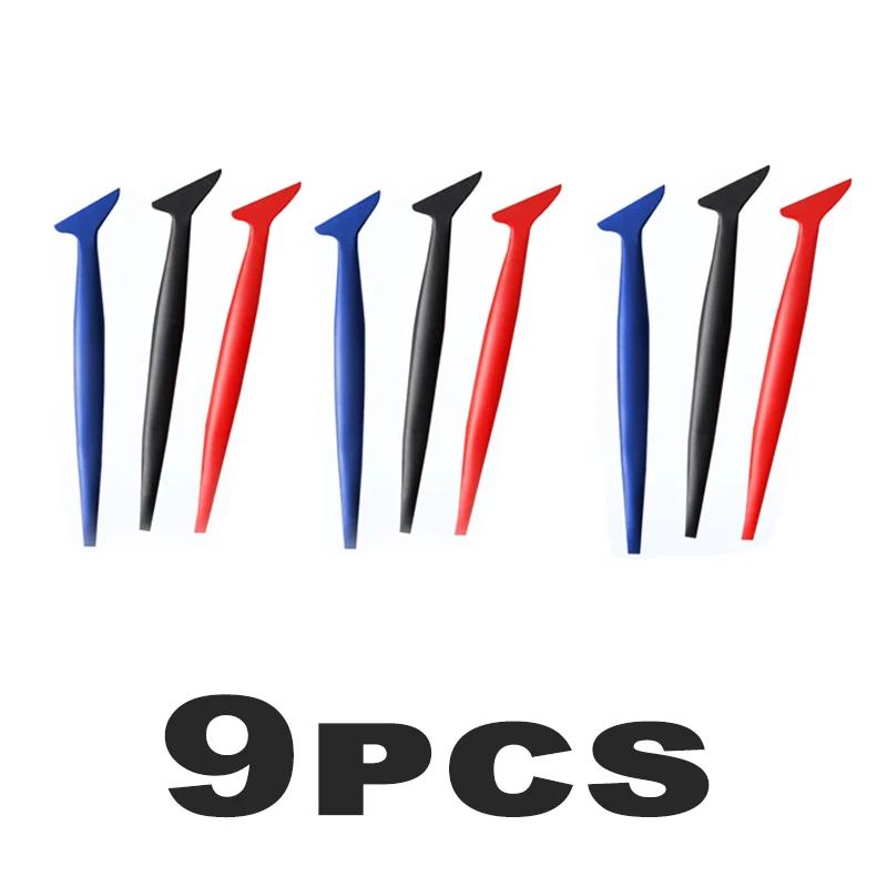 Car Micro Squeegee Curves Slot Tint Tool Set Car Stickers Wrap Vinyl Tools Auto Wrapping Film Installing Scraper Gasket Squeegee