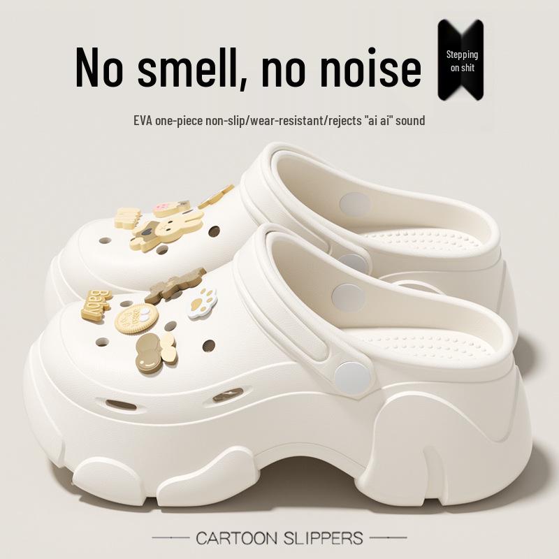 Women's Thick-Soled Height-Increasing Platform Beach Clog Sandals