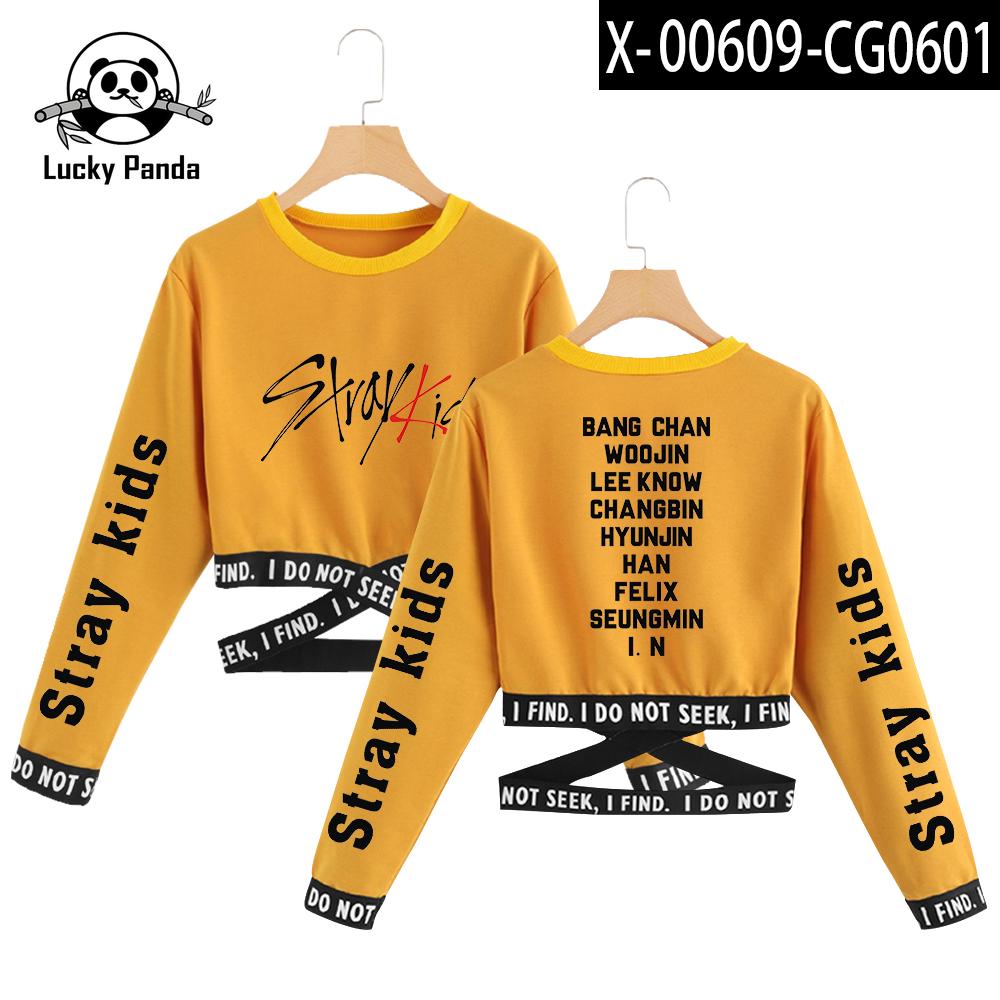 Luckypanda Women Stary Kids Sexy Crop Top Kpop Long Sleeve Sweatshirt Stary Kids Harajuku Girl Shirt Buy At A Low Prices On Joom E Commerce Platform