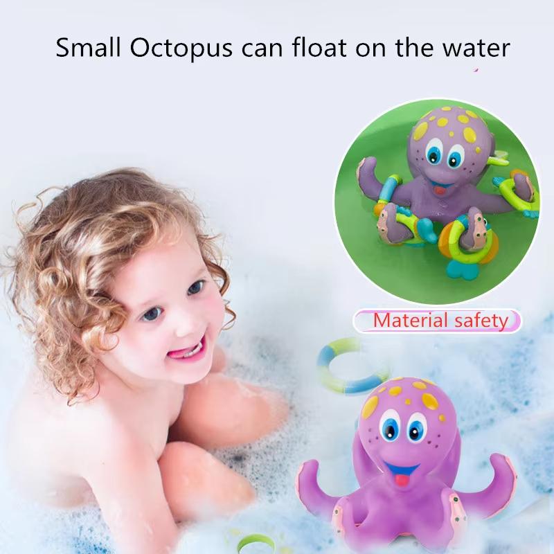 Children's Octopus Bath Toys Kids Summer Pool Interactive Beach Swimming Play Water Games Educational For Baby Toddlers
