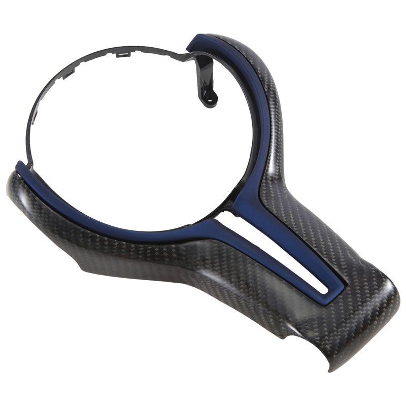 

M-Modern-Carbon Fiber Steering Wheel Cover For BMW F30 F10 F18 F20 F25 F34 F48 M3 M6 550D 328M 1 2 3 4 5 6 7 Series Parts Blue