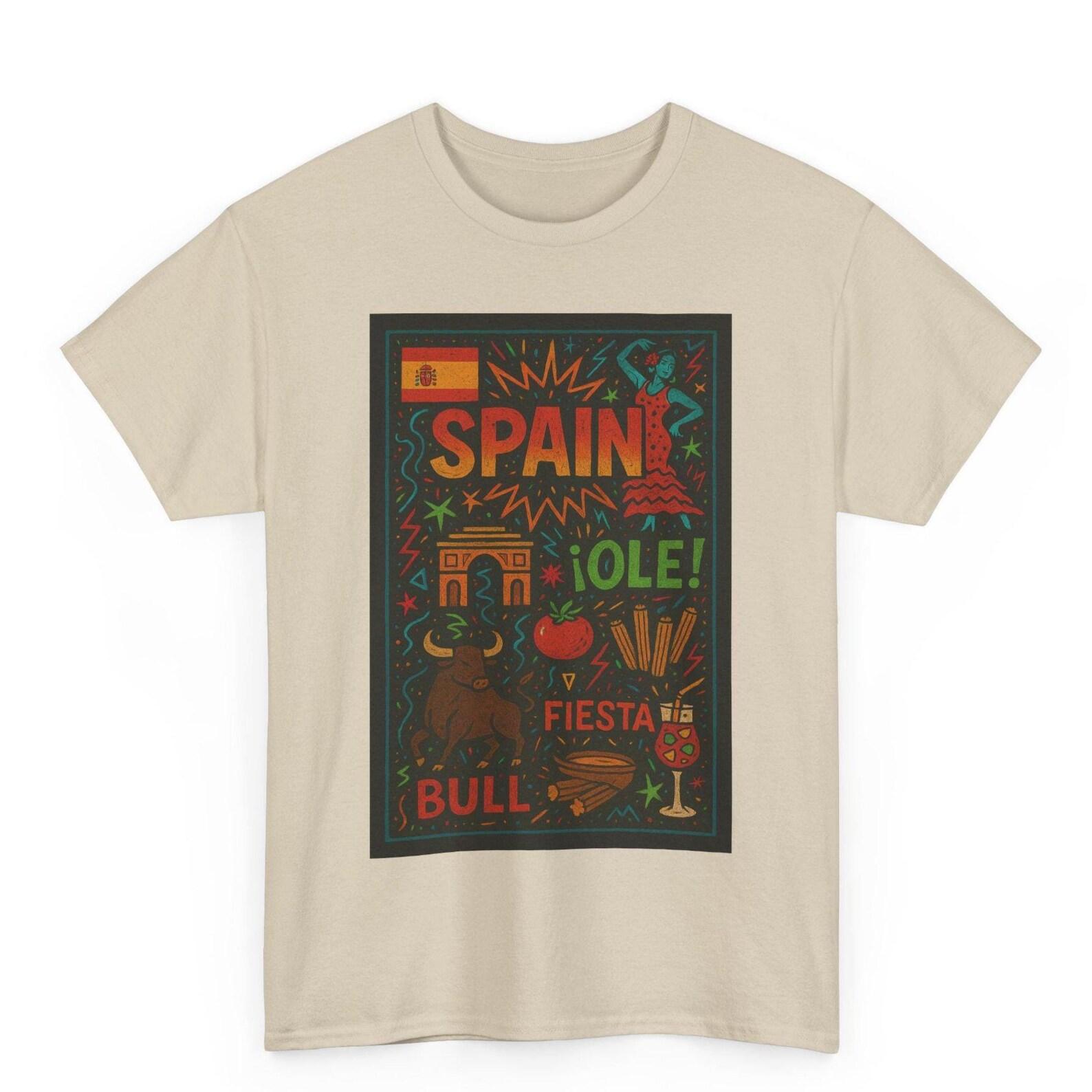 Vintage Madrid Spain T-Shirt: Iberian Heritage Graphic Tee S