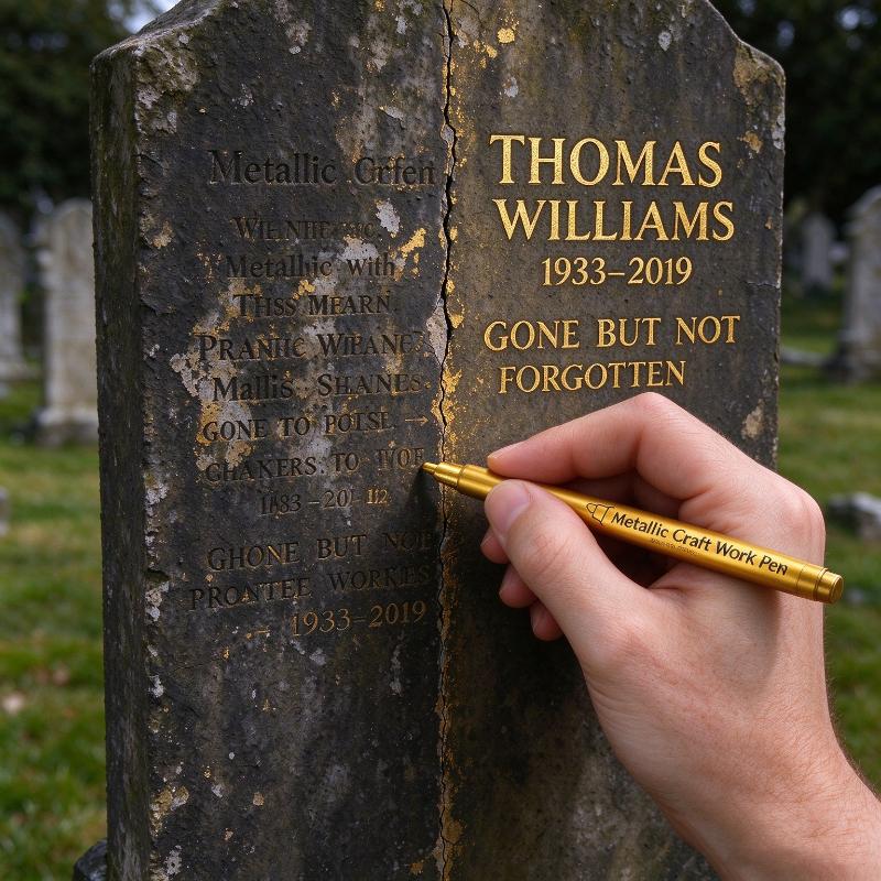 Tombstone Marker Pen Quick Dry Oil Based Paint Pen Weather Resistant For Cemetery Maintenance Office Supplies, Painting Tools