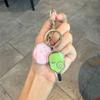 Creative Cartoon Pickleball Paddle Keychain Ornament - Fun Unisex Backpack Pendant Gift