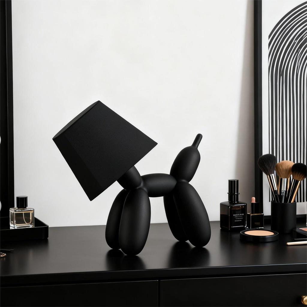 Balloon Dog LED Table Lamp 3 Color Infinite Dimming Smooth Material Cute Animal Shaped Table Lamp for Home Decor