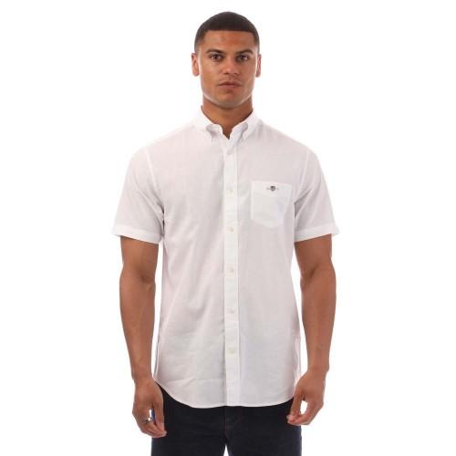 Gant Mens Linen Regular Short-Sleeved Shirt