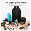 Men's Large Capacity Wear-Resistant Canvas Tool Backpack for Construction and Travel