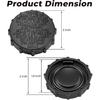 BRFC19 Filler Cap Replacement Compatible with Cars & Trucks - Twist-On Design - Black