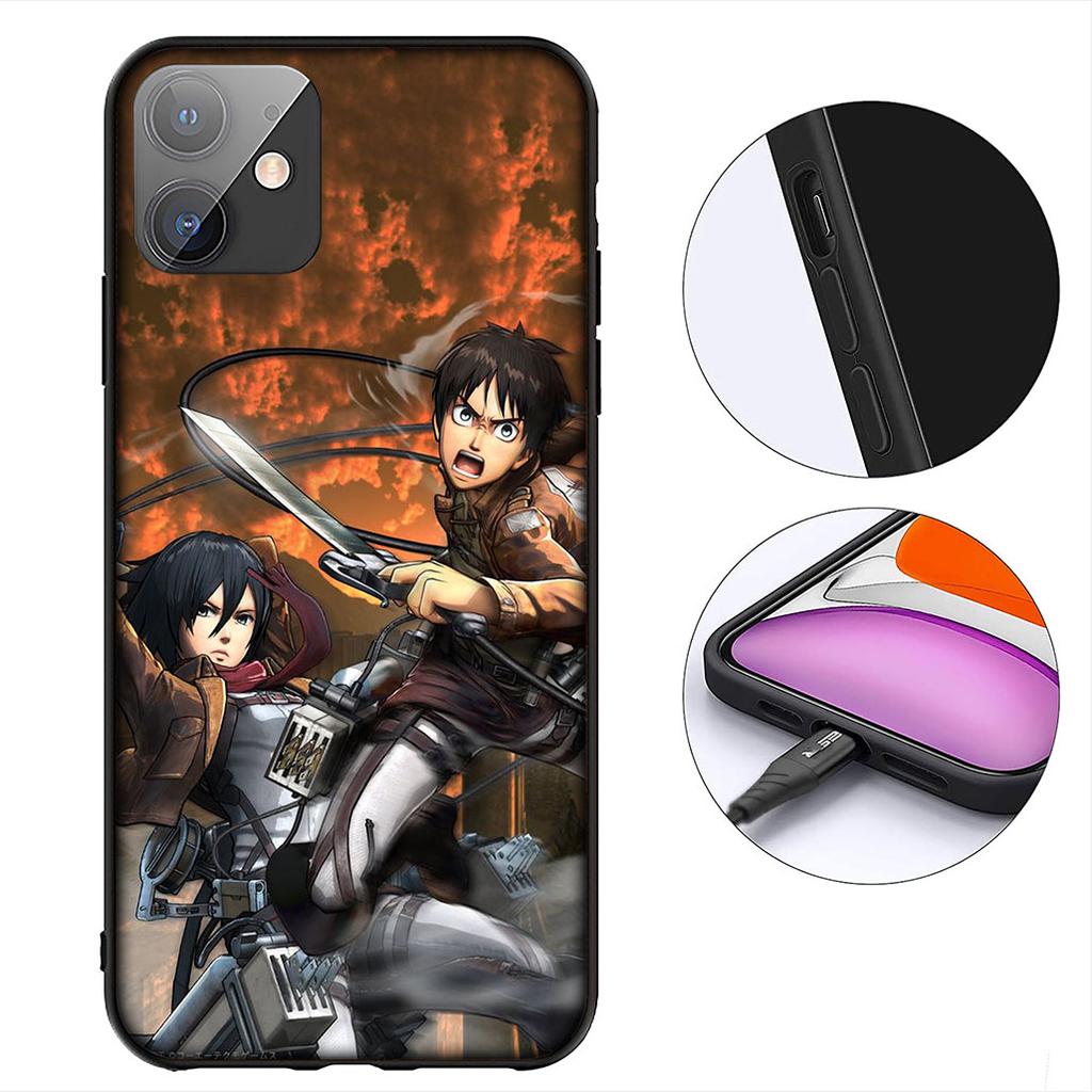 Attack on titan Eren Jaeger Levi Phone Cover for Xiaomi Redmi Note 13 14 ProPlus Pro Plus 14C A4 13C Pro+ Note14 Protective Case