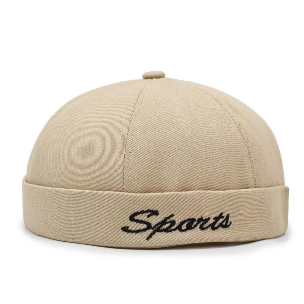 Adjustable Hip Hop Cap Solid Color Street Dance Hat Retro  Fashion Beanie Hat  Men