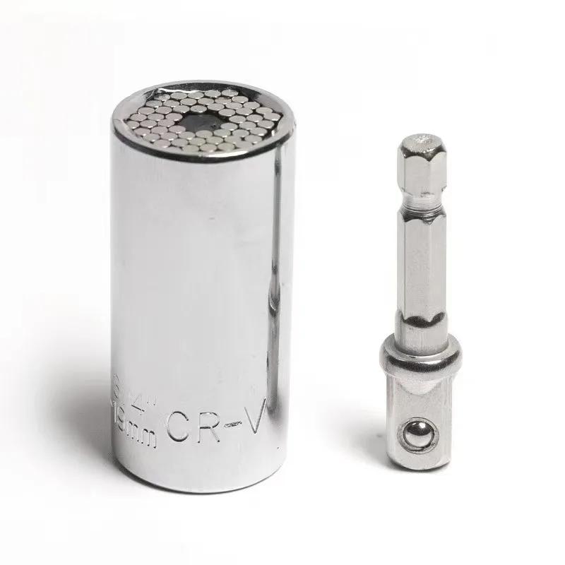 Auto Repair Tool 2pcs 7mm-19mm Socket Wrench,Universal Professional Socket Wrench,Hand Tools,Multifunctional Ratchet Socket