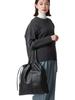 Drawstring tote bag Shrink faux leather / 2-way /