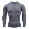 Top Esportivo Masculino de Manga Longa com Alta Elasticidade e Secagem Rápida