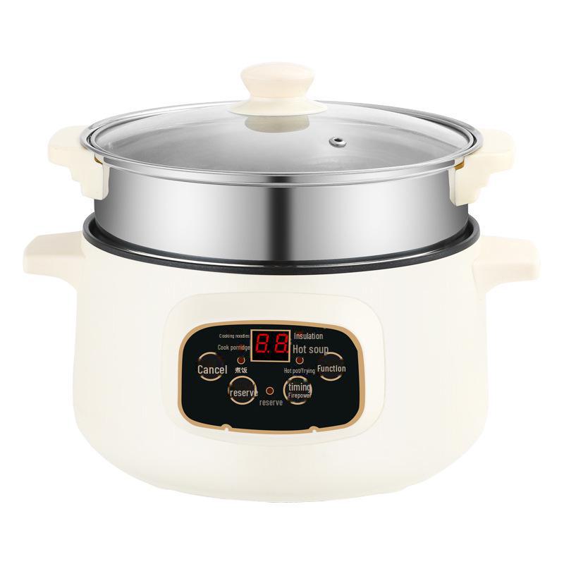 "110V Multifunction Electric Cooker & Non-stick Frying Pan for Dorms, with Smart Reservation"