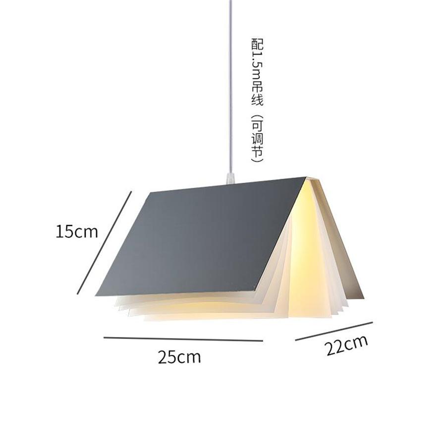 Modern Book Led Pendant Lights Luminaire Living Room Dining room Suspension Hanging Light Bedroom Bedside Pendant Lamp