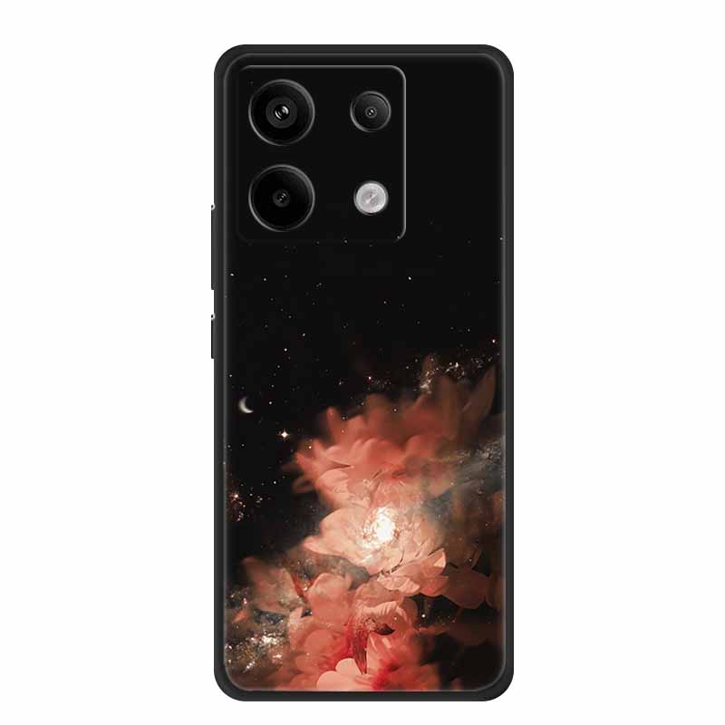 For Redmi Note 13 pro Case Pink Phone Case Fashion Silicone TPU Soft Back Cover Redmi Note 13 Pro Flower Capa 6.67" Cats Coque