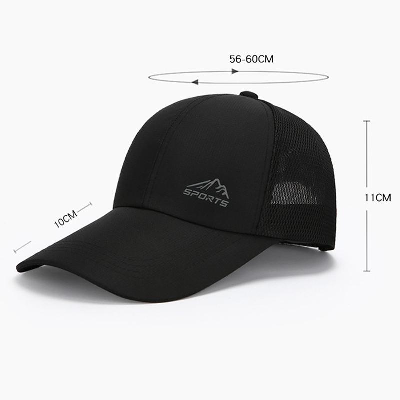 Summer Men's Baseball Cap Breathable Sunshade Sunscreen Cap Sports Net Cap