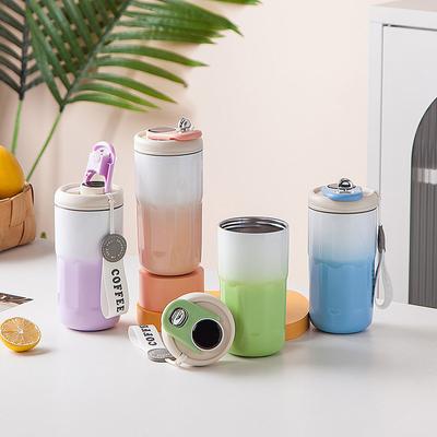 Coffee Thermos Cup Insulated Water Cup for Girls High Appearance Level Portable Accompanying Cup New Digital Display Cup Coffee Cup