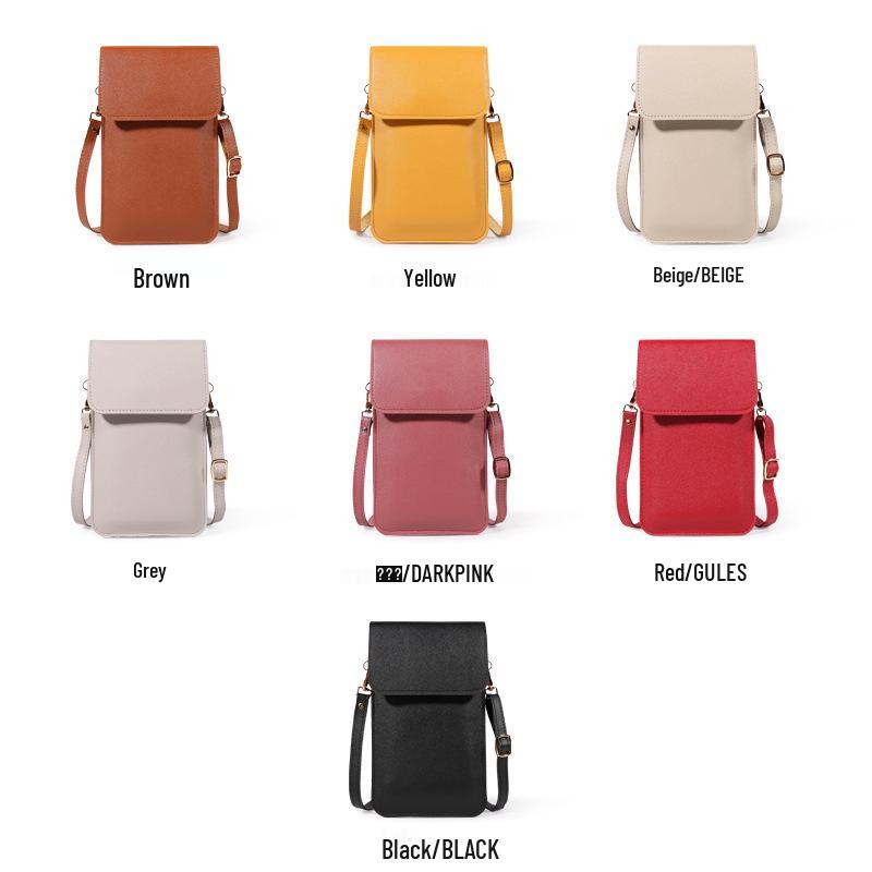 2023 Women's Touch Screen Crossbody Bag: Fashionable, Transparent Soft Leather, Versatile Trend