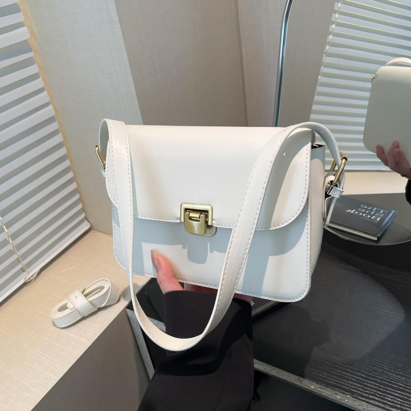 Simple texture women's bag new fashion trend shoulder messenger bag versatile high texture underarm bag
