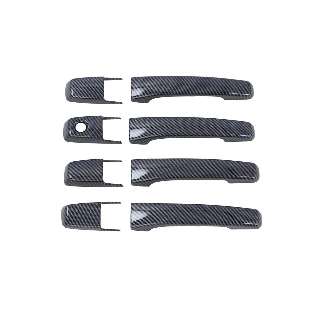 Carbon Fiber Pattern Door Handle & Cup for 1999-2006 Mitsubishi Pajero V60 V70 V73 V75