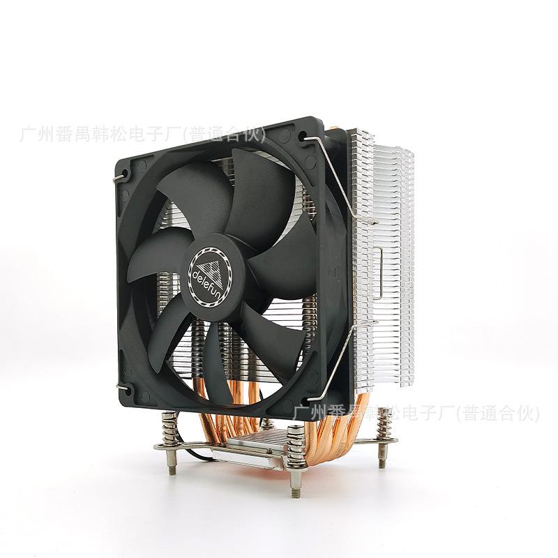 12CM6 copper tube cpu radiator desktop computer 2011X79X99 mine Internet cafe CPU fan silent