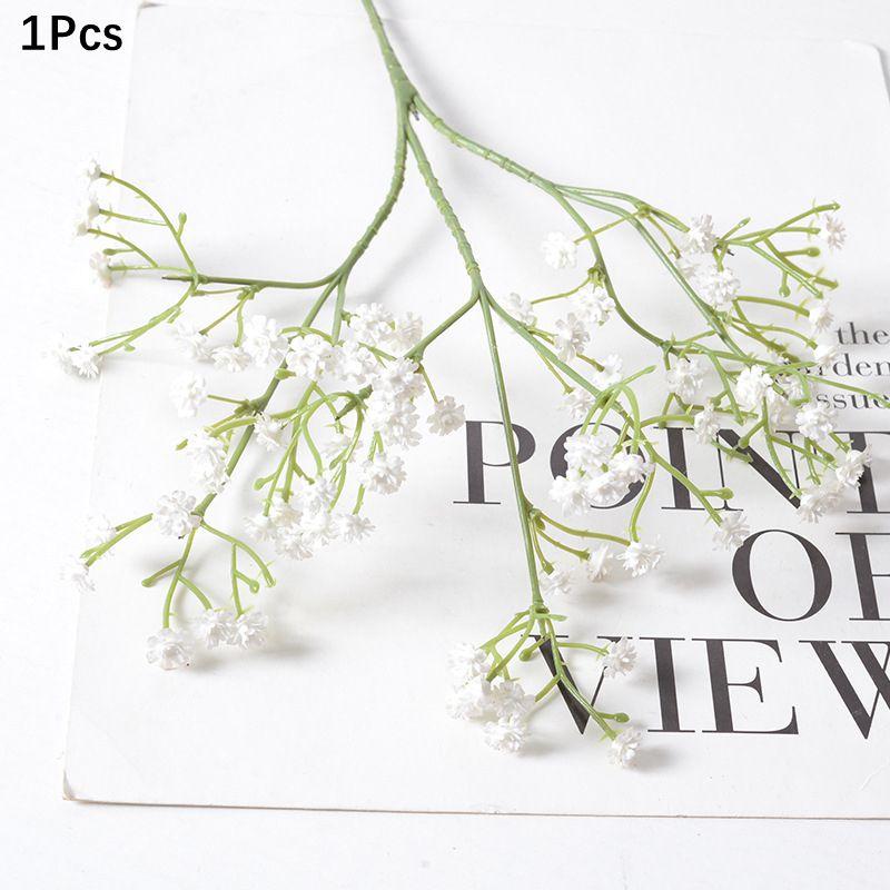 

1Pcs 63cm Babies Breath Artificial Flowers Plastic Gypsophila DIY Floral Bouquets For Handmade Wedding Party Home Decoration