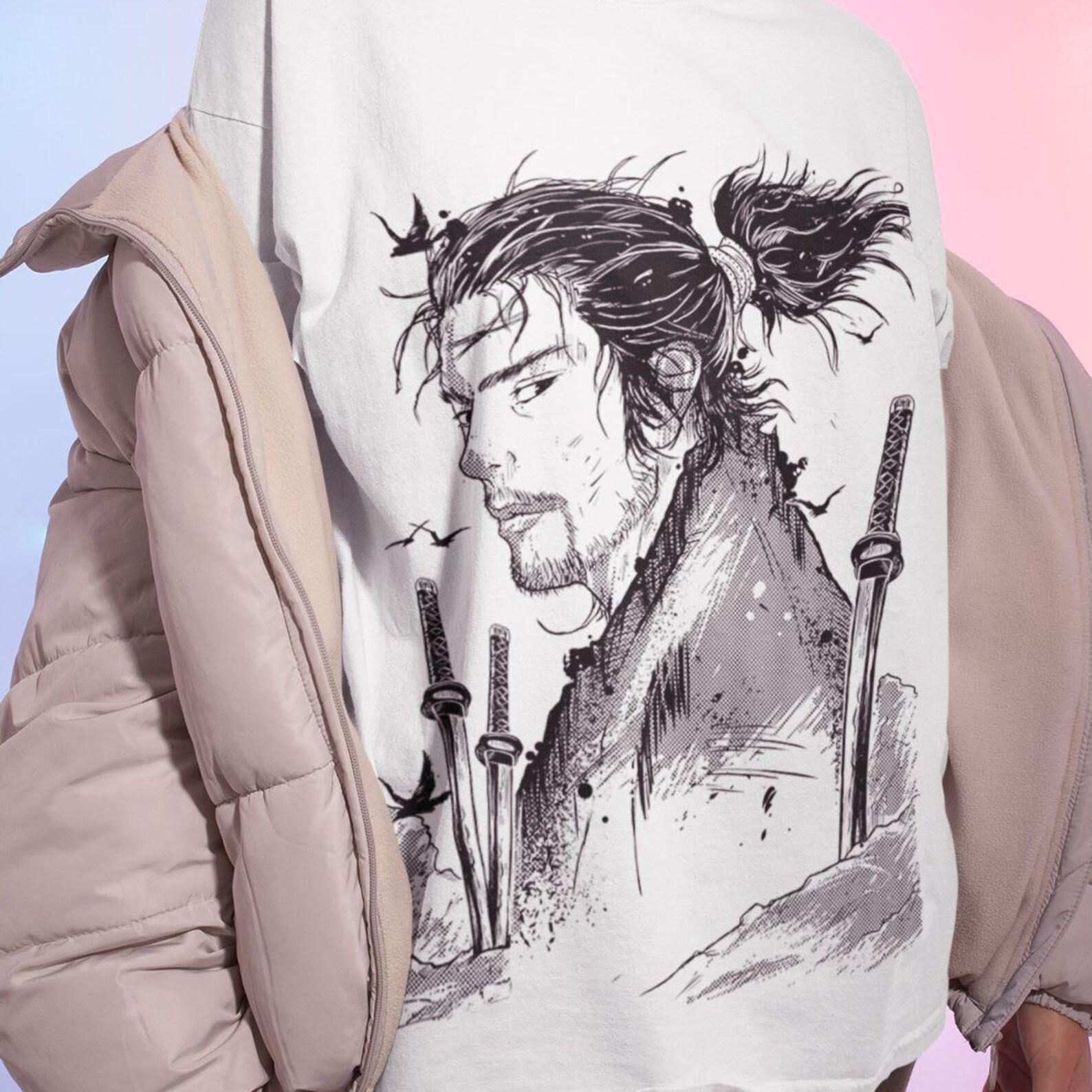 Vagabond Shirt, Musashi Miyamoto, Matahachi Honiden, anime Shirt, aesthetic hoodie, Manga aesthetic, japanese gaming, Unisex T-Shirt 2XL