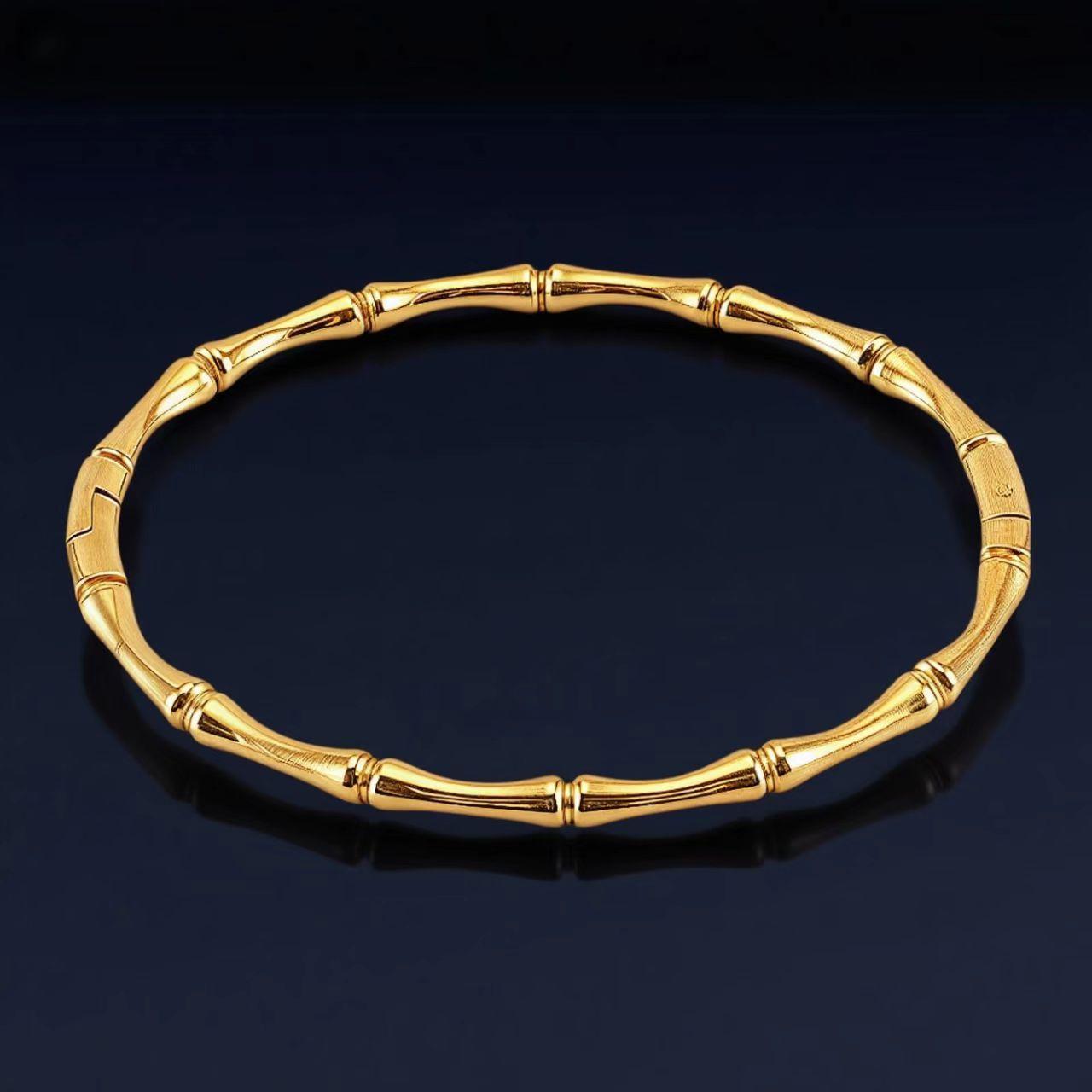 High-end Bracelet for Women, Bamboo Niche Buckle Design Titanium Steel Bracelet One  Size(18CM~21CM)