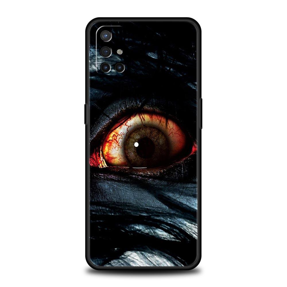 Phone Case For OnePlus 15 13 12 11 10 9 8 7T Pro 13T 13R 12R 10R 9RT 8T Nord 2T CE 2 3 5G Lite Cover Scary Devil Eye Pattern