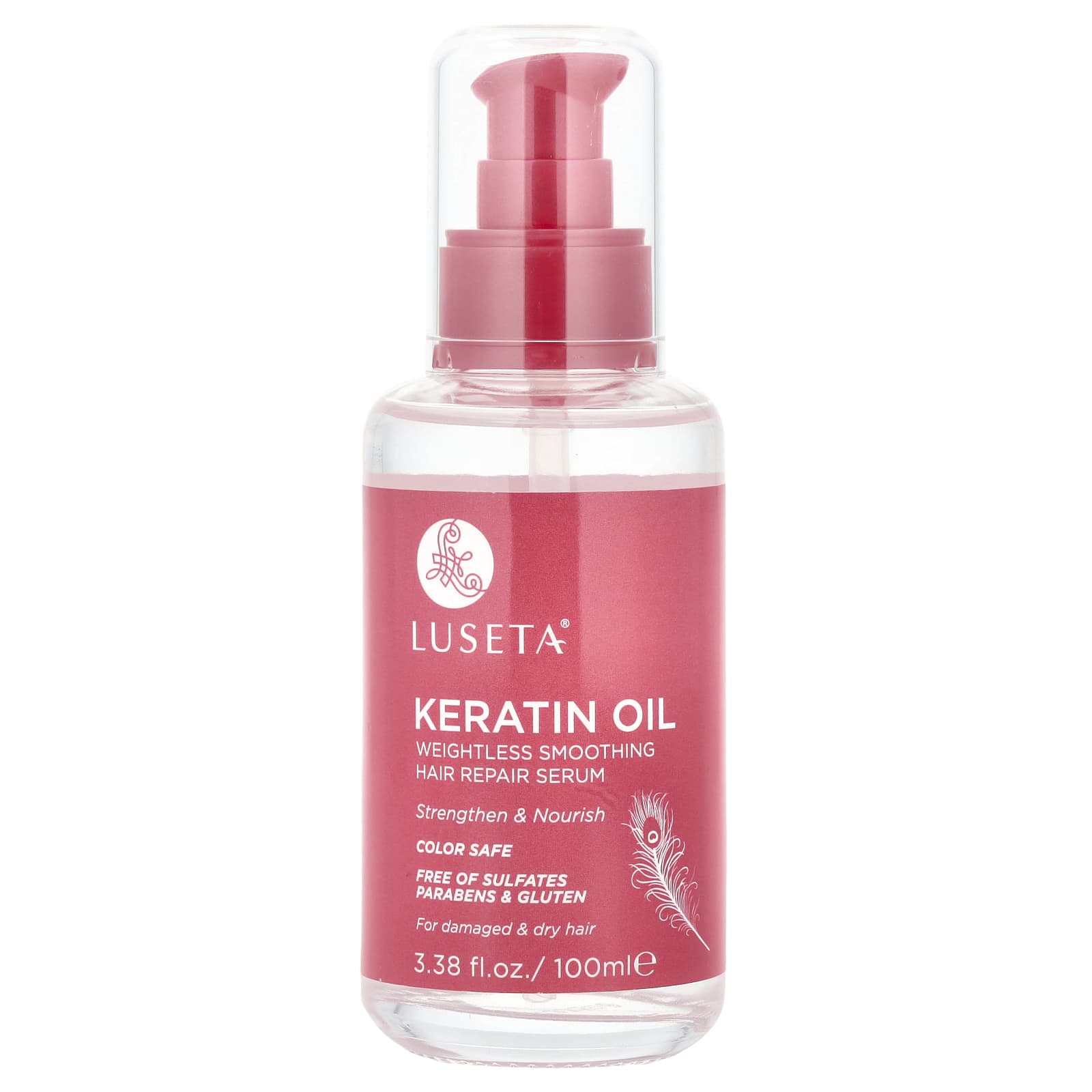 

Keratin Oil, Weightless Smoothing Hair Repair Serum, 100Ml (3.38Fl Oz)