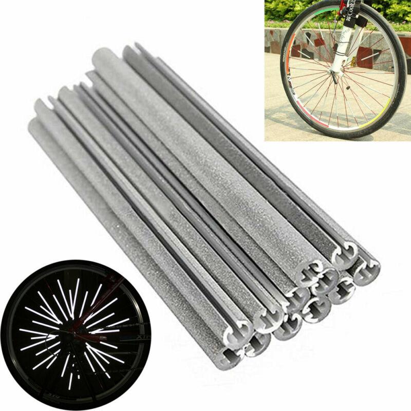 

12/36/72pcs Reflective Mount Clip Tube Warning Strip Bicycle Wheel Spoke Reflector Mountain Rear Bike Reflector Light 5x80mm 12pcs