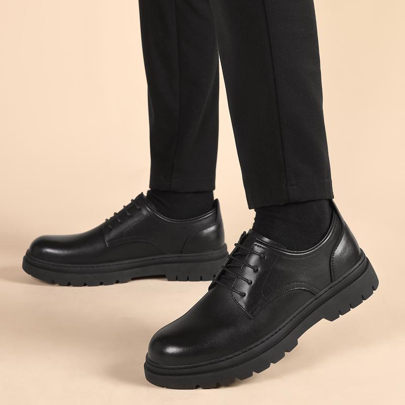 Fashion Non-Slip Men Fashion Walking Shoes Lace-Up Oxfords with Pointed Toes Classic Men Dress Footwear New Arrival Men's Business Shoes