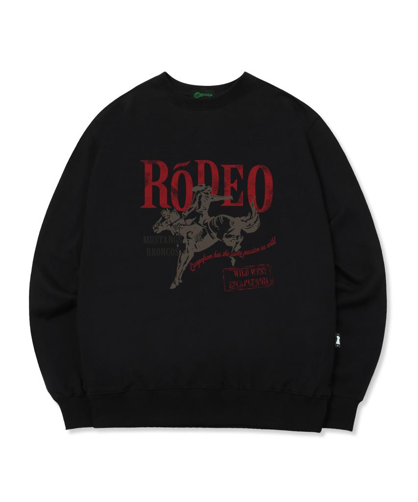 ESCAPEFROM Escf Rodeo Print Sweatshirt Black