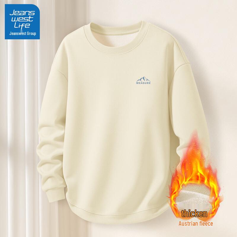 

JEANSWEST LIFE Men s Plus Fleece Round Neck Sweatshirt XL (180)