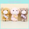 Adorable Candy Bear Plush Keychain With Soft Short Plush For Cute Bag Decoration