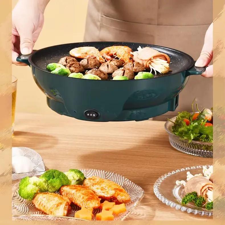 Pánev,Grilovací tácek,Elektrická pečicí deska,pekáč,Elektrický gril,grilování,Grilovaný steak,plochá pánev,nepřilnavý,Kempingový vařič
