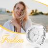Ring Watch Ring Watch Simple Stylish One Size Fits Stainless Steel Ring Watch Analog Quartz Watch Black White Fashion Accessory Birthday Christmas Day