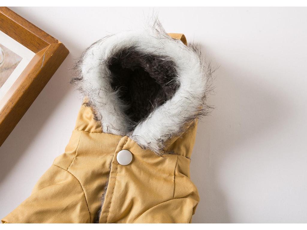 Costum cald de iarnă pentru câini, pentru alpinism, pentru rase mici și mijlocii