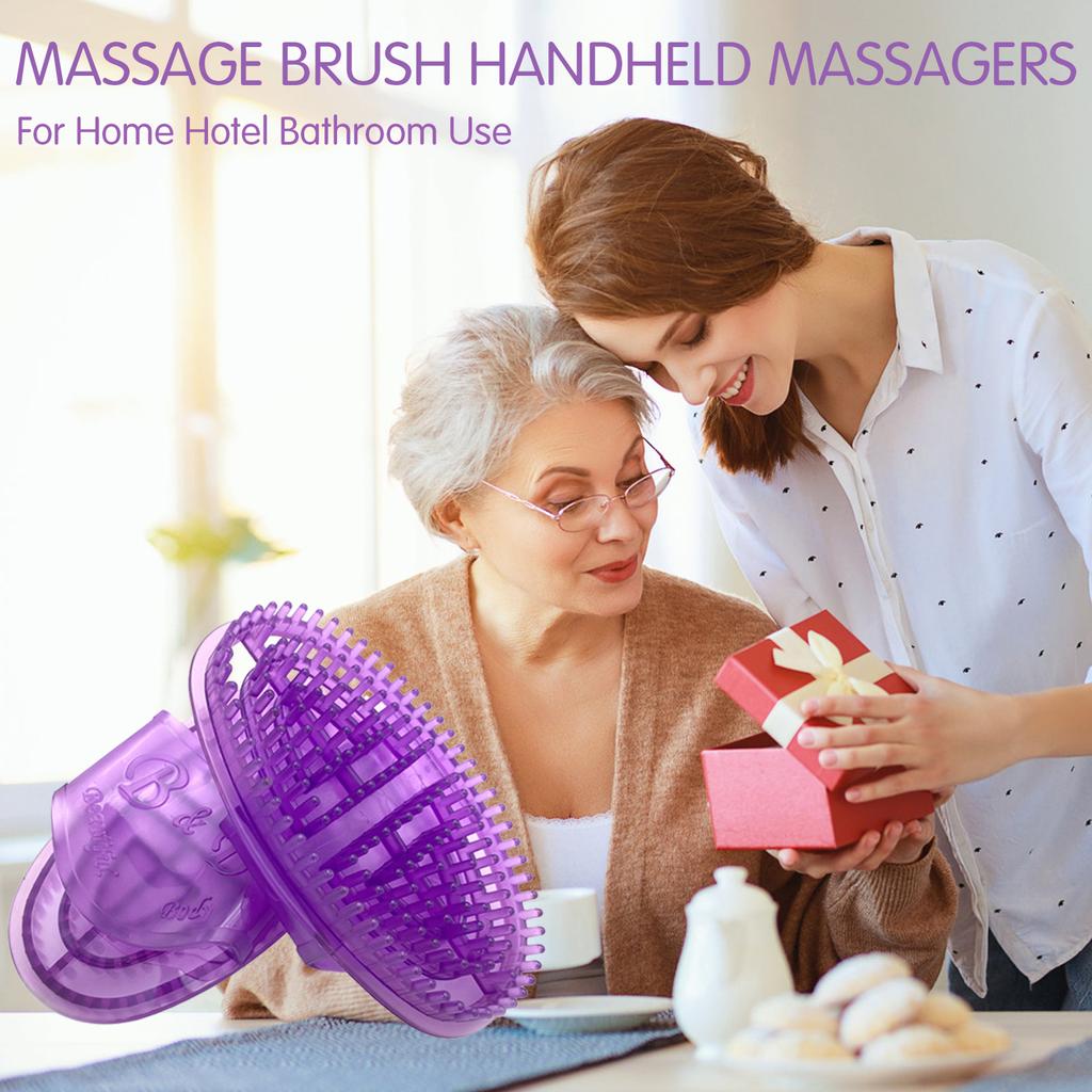 Massage Brush Handheld Massagers PVC Portable Body Scraping Massage Brush for Men Women Children Pets