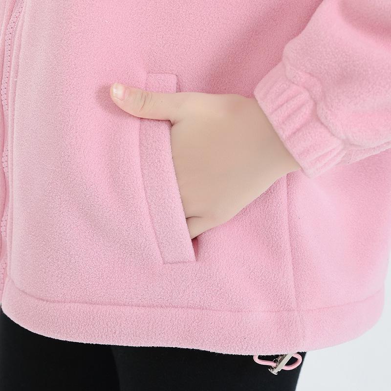 Children's Sherpa Fleece Outdoor Jacket for Autumn & Winter