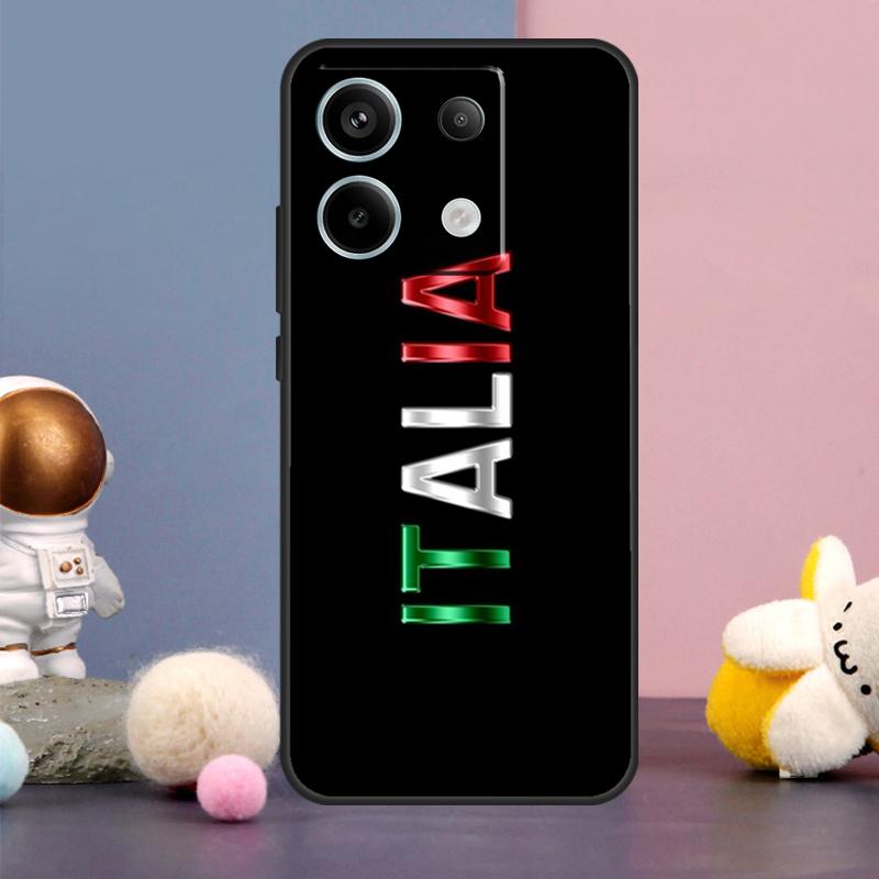 Italy Flag Case For Xiaomi Redmi Note 13 9 10 11 12 14 15 Pro Plus Redmi 15 15C 14C 10C 12C 13C Cover