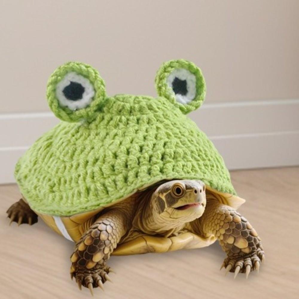 Knitted Turtle Sweater Frog Turtle Costume Fashion Pet Tortoise Clothes  Tortoises Supply