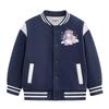 Girls' Fleece-Lined Baseball Jacket for Autumn/Winter 2026 - Thickened, Medium & Large Sizes