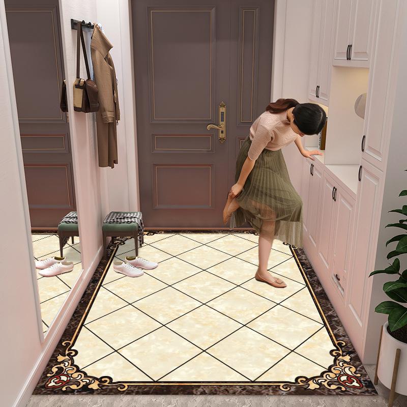 New Chinese Style Marble Entrance Door Mat Dirt Resistant Door Mats Anti Slip Foot Mats for Household Use