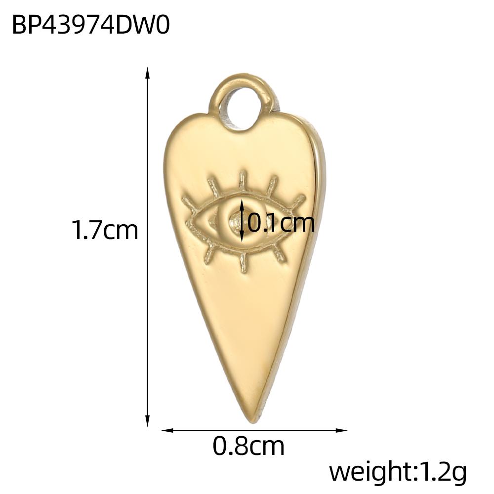 CARLIDANA2PCS DIY Butterfly Starfish Clover Flower Handmade Accessories Charm Stainless Steel Gold Plated Pendant Jewelry