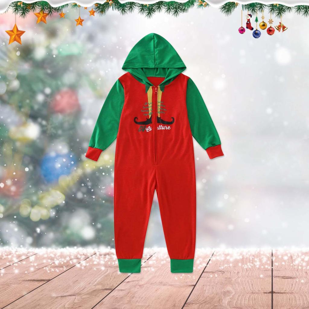 Conjunto de Pijama Mono Navideño Europeo y Americano a Juego para Padres e Hijos para Mujer 2023.