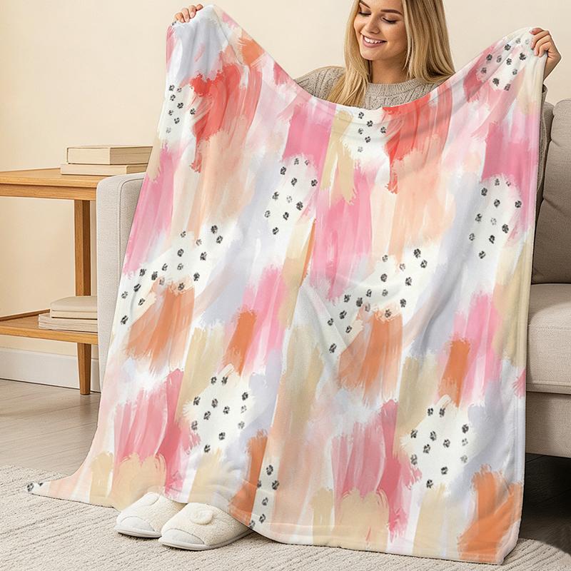 Lightweight Flannel Blanket Soft, Warm, Vibrant, Portable, Versatile for Home, Couch Naps, Car & Holidays (Halloween, Xmas)