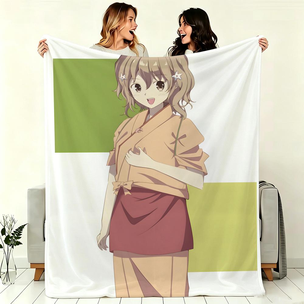 Anime H-HanasakuS IrohaS Throw Soft Warm Throw Blanket for Bedroom Living Room Bed Travel Camping Picnic Gift